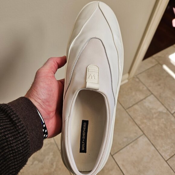 Wolf & Shepherd Men's Cruise TRE Slip On Sneakers, White, Sz 13 - Picture 12 of 16